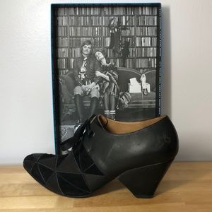 Fluevog Purpose Scheme Angular Suede Bootie